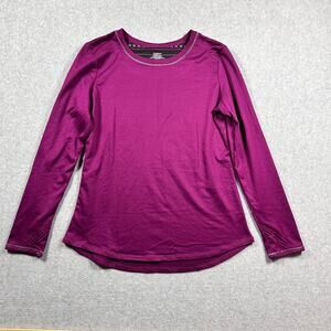 Cuddl Duds Climate Right Fleece Baselayer Purple Large